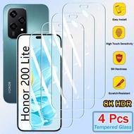 4Pcs 9H 2.5D Tempered Glass Screen Protector Compatible With Huawei Honor 400 Lite Pro 300 200 90 70