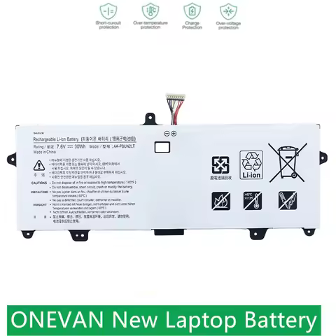 ONEVAN New AA-PBUN2QT Laptop Battery For Samsung AA-PBUN2LT 900X3L-K01 900X3L-K04 NP900 7.6V 30WhX3L