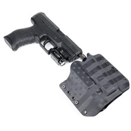 OWB Kydex Holster for Guns with Olight PL-Mini 2 - USA Stealth Black