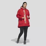 ADIDAS CNY LONG JKT 長版 女連帽外套-HI3263 XS 紅