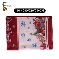[kokiya] Christmas Table Cloth Decoration Nordic Decorative Funny Rustic Table Cover for Buffet Dini