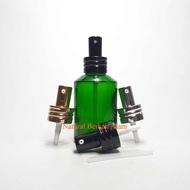 HIJAU GD 100 Serum Glass Bottle Original Green T 98ML with Pump Treatment Cap Glass Bottle/ Cosmetic