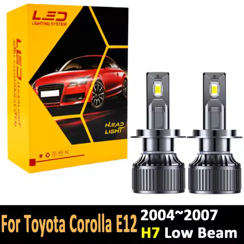2pcs High Power H7 Led Headlight Canbus H18 Car Bulb 6000K White Light Moto Diode Lamp 12v 55w For T
