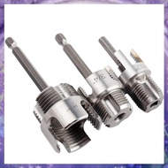 (Y W Z H)Dual-Function Pipe Threading Tool 3 Pcs Integrated Internal& External for 1/2" 3/4" 1" PVC 