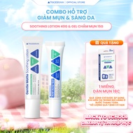 Lightweight Moisturizing Lotion Duo 40G & Acne Spot Gel to Reduce Acne and Pimples 15G Trioderma