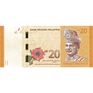 20 RINGGIT MALAYSIA Banknotes.