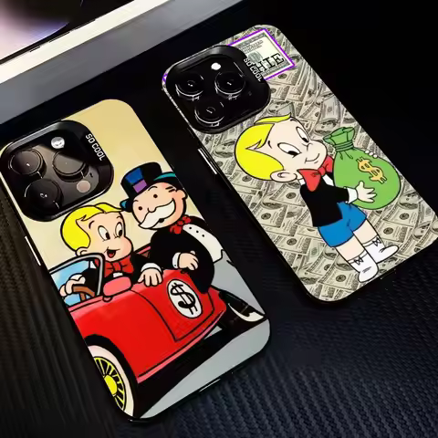 Money Boy R-Richie r-rich-RR Phone Case For iPhone 17,16,15,14,13,12,11 Plus,Pro Max,XS,Colored Silv