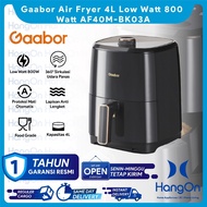 MESIN Gaabor Air Fryer 4L Low Watt 800 Watt Multi-Purpose Oil-Free Frying Machine AF40M-BK03A