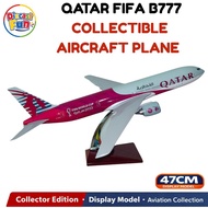 47cm Qatar Airways FIFA World Cup 2022 B777-300ER Diecast Aircraft Model Alloy Airplane Collectible 