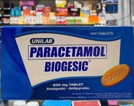 Biogesic 1Box 500Pcs Tablets