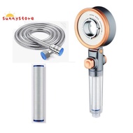Shower Head with Hose&amp;Filter,Water-Saving High-Pressure Shower Head,Massage SPA Hand Shower,Double-Sided Shower Head