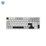 AULA F99 Gasket Mechanical Keyboard Black White Grey