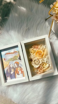 【乾燥花相框花盒】紀念禮物/送禮/婚佈擺件