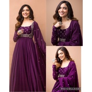 Anarkali Gown with Dupatta /Baju kurti Cantik/Gown/Punjabi/Tops/ Dress Anarkali