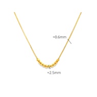 Top Cash Jewellery 916 Gold Cube Charm Necklace