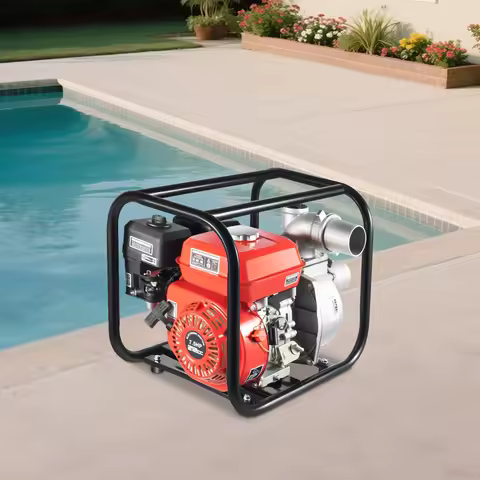 3 Inch 7.5Hp Gasoline Water Pump With 7.5M Water Pipe Multifunctional Portable Water Transfer Tool F