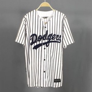 DODGERS BASEBALL JERSEY WHITE BLACK SHAPE