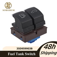 Sorghum Chrome Gas Fuel Tank Switch Trunk Door Release Button For VW Volkswagen Passat B6 B7 CC JETT