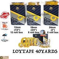 LOYTAPE 12MM / LOYTAPE 18MM / LOYTAPE 24MM X  40YARDS *PER BOX* (READY STOCK / 100% ORIGINAL)