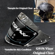 (VISOR) Gracshaw Visor G919i Glazzo Animalia Dualtone Mono Plain VISOR TSR G919 Visor 100% Asli (Pen