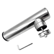 Stainless Steel Fishing Rod Holder with Wrench Adjustable Heavy Duty Metal Fishing Pole Support Stan