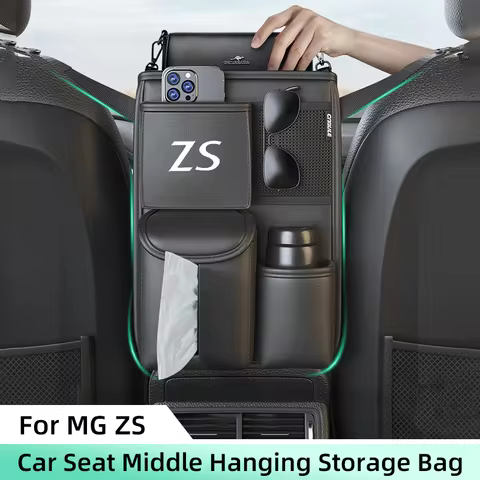 Car Seat Middle Storage Bag For MG ZS EV EZS 2017 2018 2020 2022 Armrest Hanging Organizer Handbag H
