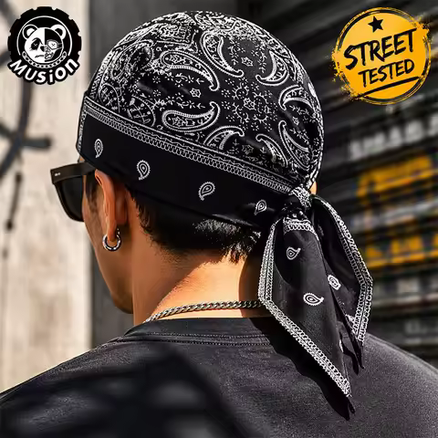 Music Pirate Cashew Nut Set Headpiece Strap Headscarf Street Dance Breathable Cycling Helmet Lining 