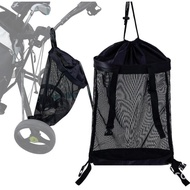 Golf Cart Storage Bag Sliding Golf Cart Back Storage Bag Closed Cart Mesh Bag Cart Accessories [L]