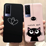 Vivo V21E / Vivo V21E 5G V2055 Case Candy Cartoons Printed Soft Silicone Phone Cover Vivo V 21e v21 