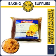 KBI PREMIUM PINEAPPLE THAI PASTE (MACADAMS) HALAL 1KG / JEM NENAS PREMIUM