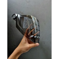 ZEUS 613C MATT BLACK MODULAR DOUBLE VISOR Import Premium