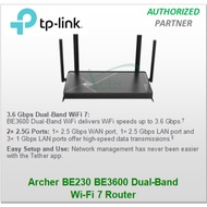 TP LINK Archer BE230 BE3600 Dual-Band Wi-Fi 7 Router