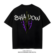 Kaos Pria Motif Pedang Api Ungu Arstreet Cotton Combed Lengan Pendek - Baju Distro Casual