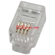 RJ22 SPIRAL CABLE PHONE CORD CONNECTOR - 4 WIRE - 4P4C