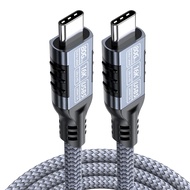 สายชาร์จเร็ว240วัตต์80Gbps 16K USB 5.0 Type C To C สำหรับโทรศัพท์แล็ปท็อป Thunderbolt 5 PS5 Xbox Swi
