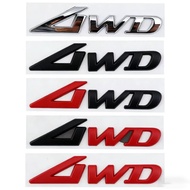 1 x Metal 3D 4WD Car Auto Motorcycle Sticker Badge Decal 3D 4WD Emblem Sticker