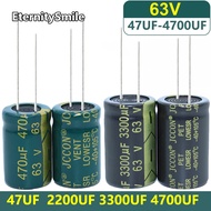 1-100Pcs 63V Capacitor 4700UF 3300UF Electrolytic Capacitor 2200UF 1000UF 470UF 330UF 220UF Startup 