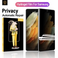 Wholesale Mobile Accessories for Samsung Galaxy Note20 S8 S9 S10 5G S20 Plus Note10 S20 Ultra Note8 Note 9 Note 20 10 8 9 Plus Phone Front 3D Anti Spy Peeping Soft Curved Nano UV Tempered Glass Privacy Screen Cover Protector Guard Film Friendly With Case