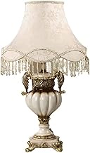 XNHAFW Tableps, Tablep Light Resin Bedsidep Traditional Nightstandp Dimmer Switch Desk E27 High-Grad