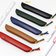 Amon PU Leather Pen Case Holder Sleeve Fountains Pen Pouches Protective Sleeve Cover Ballpoint Pen P