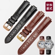 Suitable for Cartier Blue Balloon Watch Strap Men Women Cowhide Strap Accessories Large Size Small C