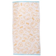 Rilakkuma 鬆弛熊抗菌除臭 浴巾 大毛巾 60╳120cm-橘色大頭款(平行進口)