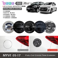 Awesome2u Perodua Myvi 2005-2017 Car Fuel Cap Trim Cover Gas Tank Cover Garnish Accessories Lagi Bes