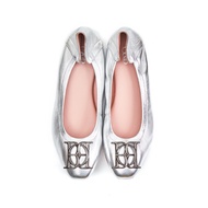 O&B รองเท้าหนังแกะ รุ่น AUDREY CREST IN HIGHEST SILVER-11087CS33384F_C9SIMT