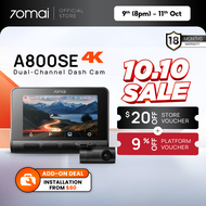 [New Launch] 70mai A800SE Dashcam | 4K Resolution | 2 Channel | Built in GPS Night Vision | ADAS | A