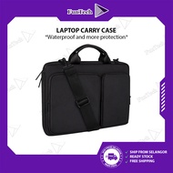 FunTech 15.6" Large Laptop Carry Case Waterproof Shoulder Bag Office Briefcase Carrying Case
