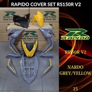 RAPIDO BODY COVER SET RS150R RS150 V2 (23) - NARDO GREY/YELLOW (STICKER TANAM) COVERSET