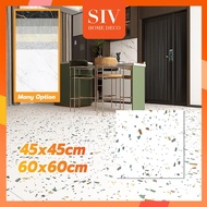 SIV 45x45cm & 60X60cm Marble Vinyl Flooring Marble Floor Tiles Lantai Vinyl Self-adheUliancee PVC Fl