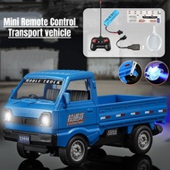 Mini Light Remote Control Car Micro-card Drift Car Van Truck Liuzhou Car Cargo Double-door Children'