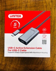 Unitek U305A USB-C Active Extension Cable For USB-C Female Cable 5m.